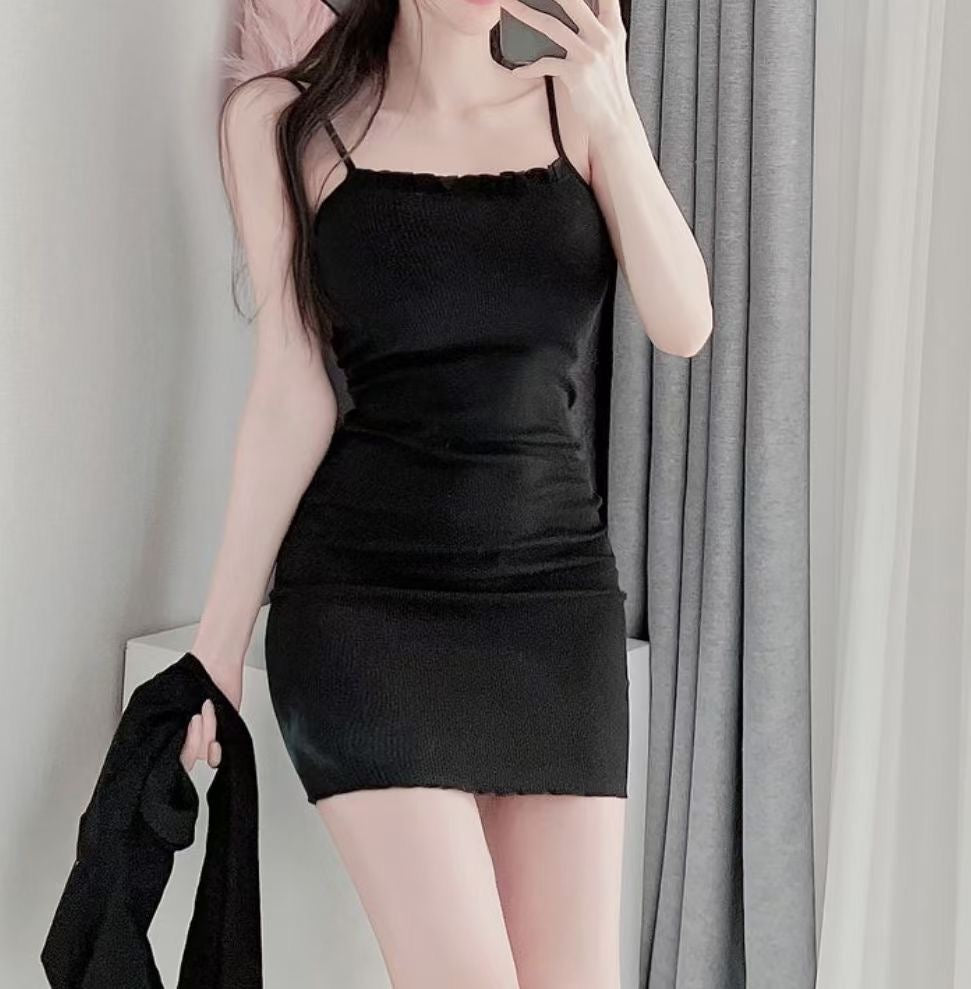 小性感吊帶連身裙Set