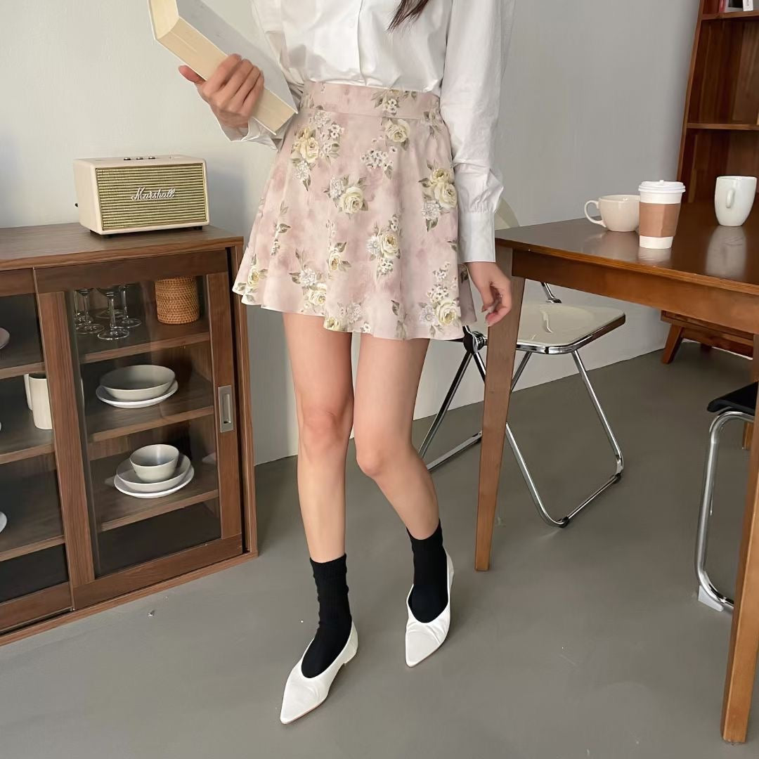 氣質玫瑰碎花裙