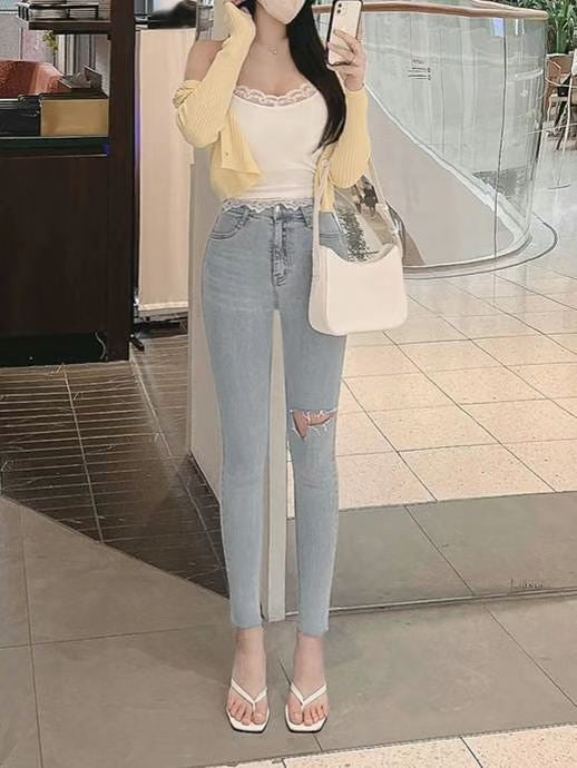 性感蕾絲邊吊帶背心