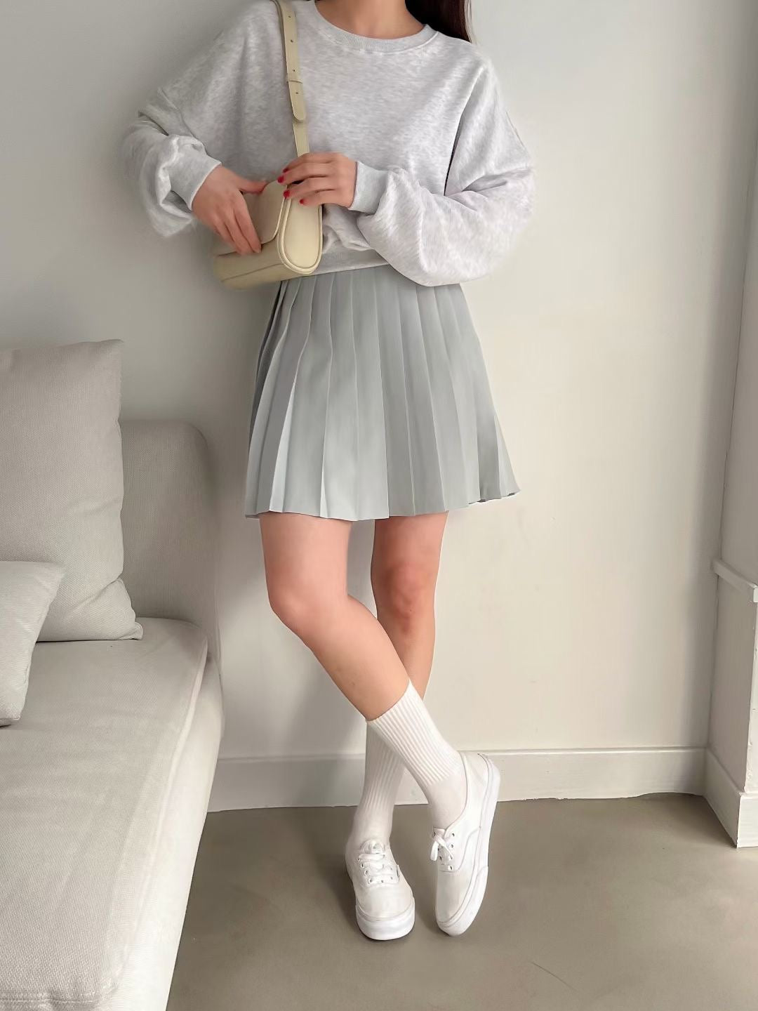 活潑可愛校園風百褶裙