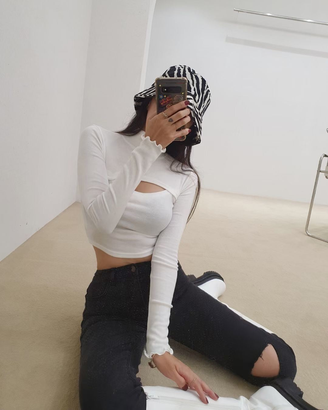 小性感鏤空Top