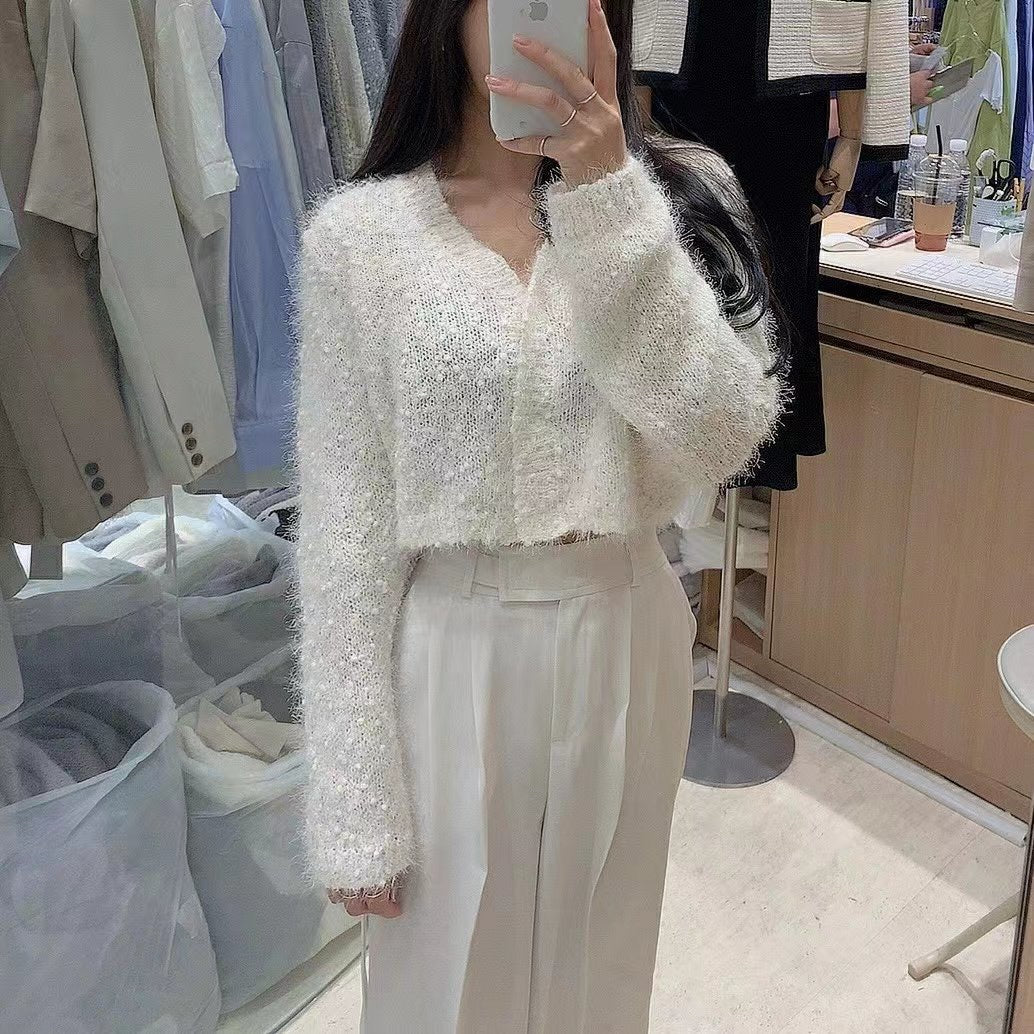 粒粒雪糕毛毛Cardigans