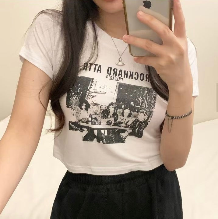 Rock & Roll Crop Tee