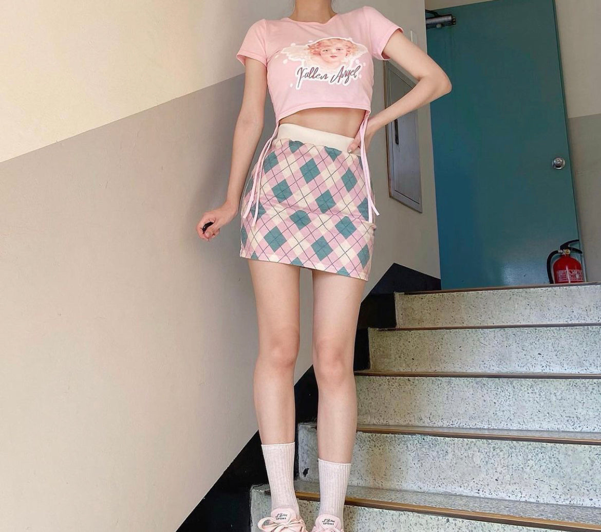菱格紋Set
