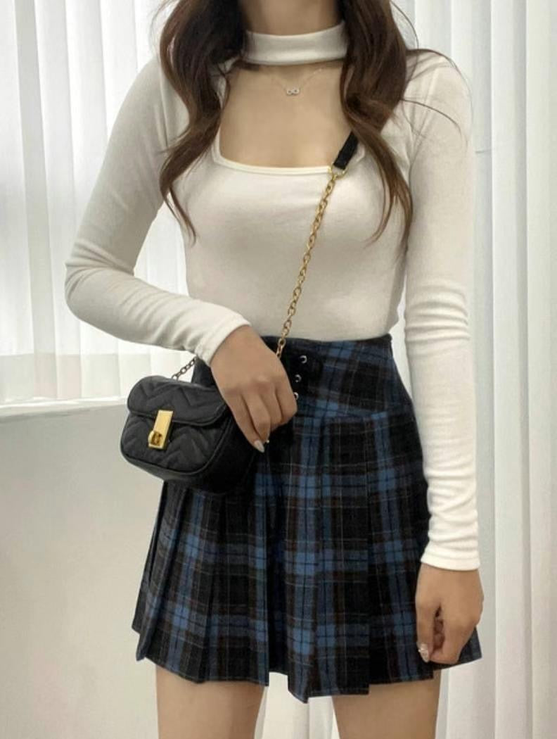性感方領Choker Top
