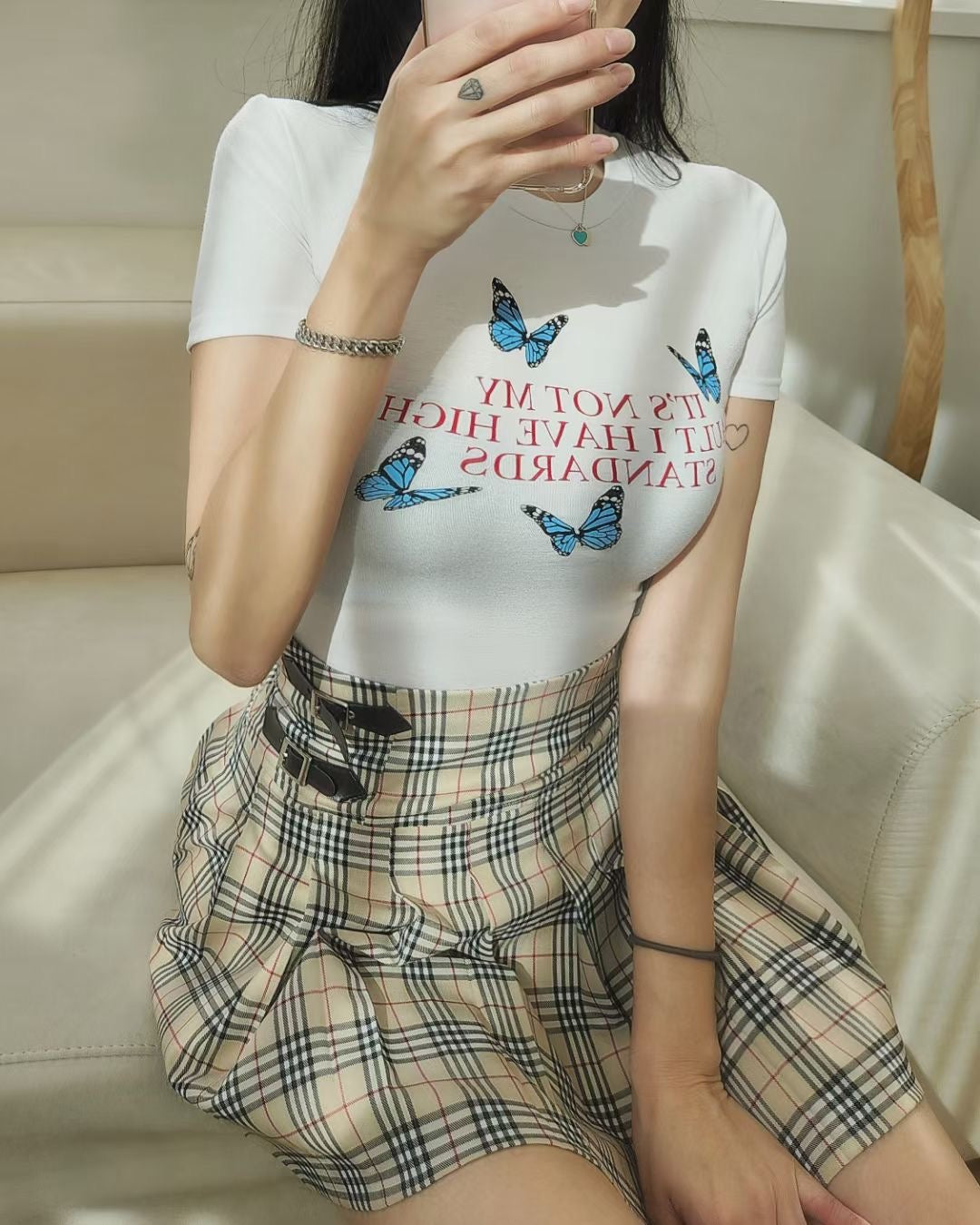 Butterfly Crop Tee
