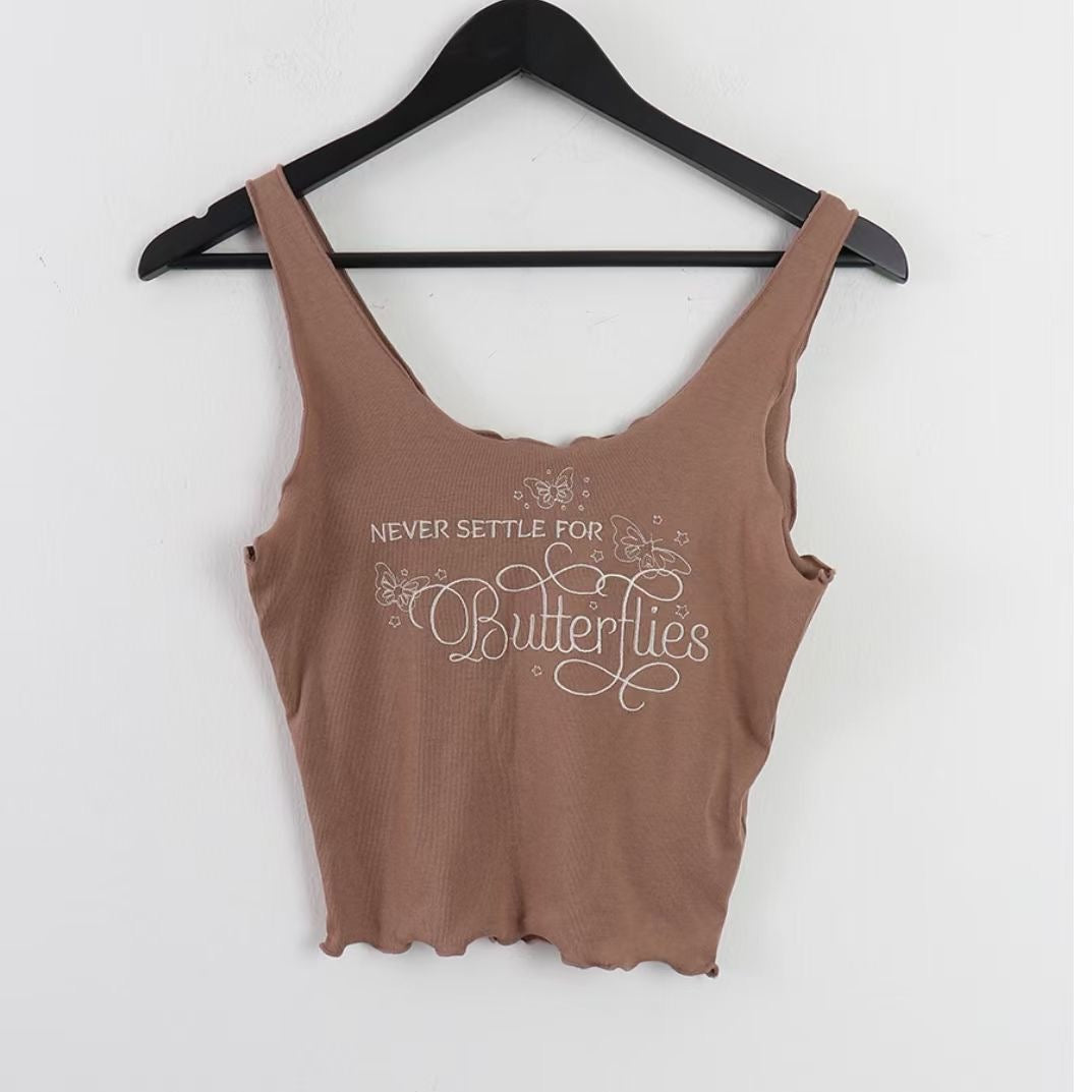 Never Settle For Butterfly Vest