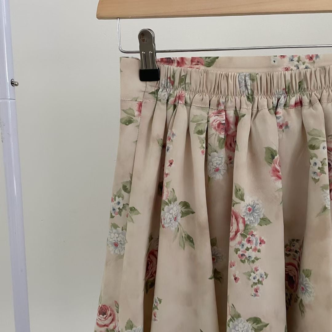氣質玫瑰碎花裙