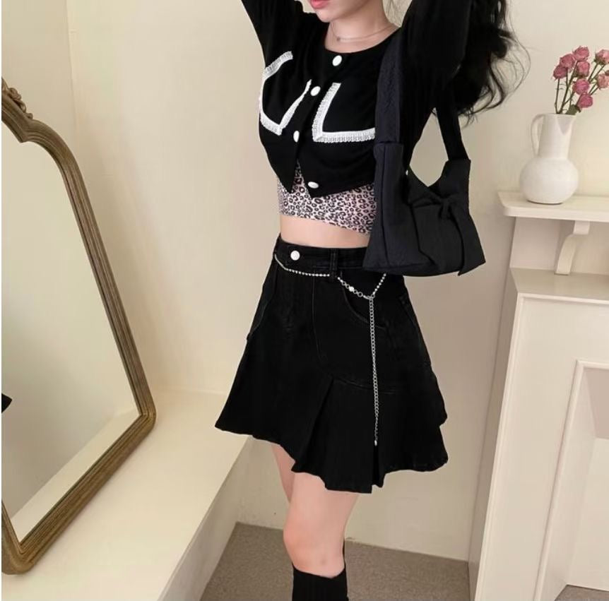 See You Tomorrow Denim Skirt