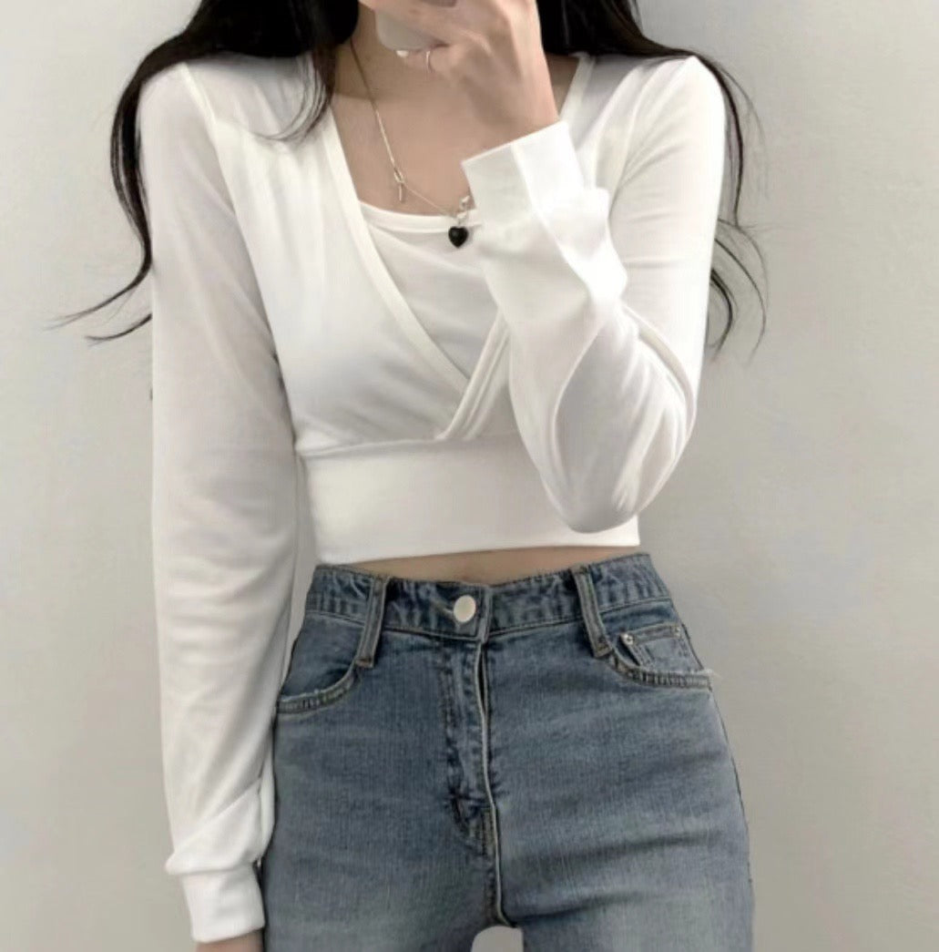 假兩件套日常Crop Top