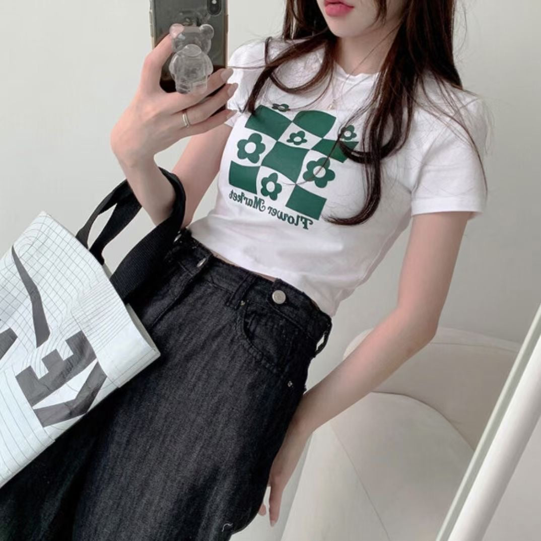 Flower Market Crop Tee