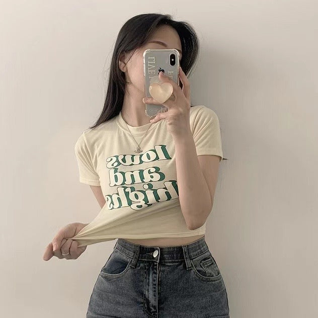 3D立體字母Lows&Highs Tee