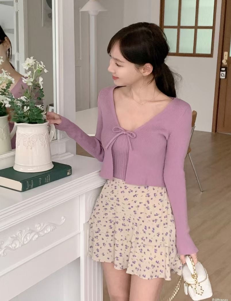 Lavender Layers Floral Skirt