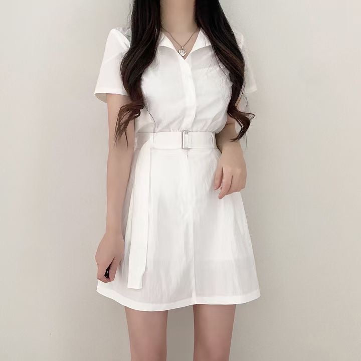 襯衫短裙皮帶Set