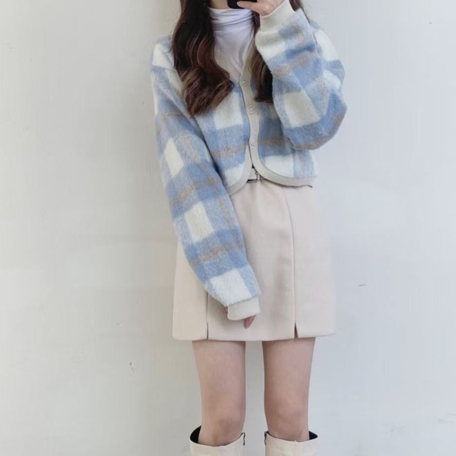 KR Checked Cardigans