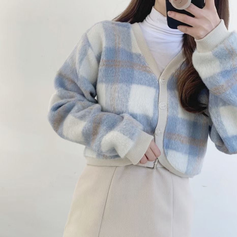 KR Checked Cardigans
