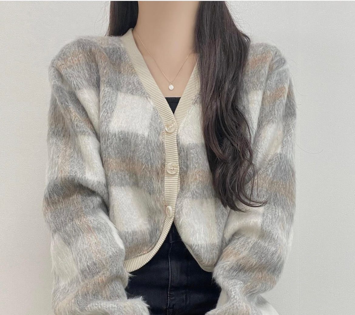 KR Checked Cardigans