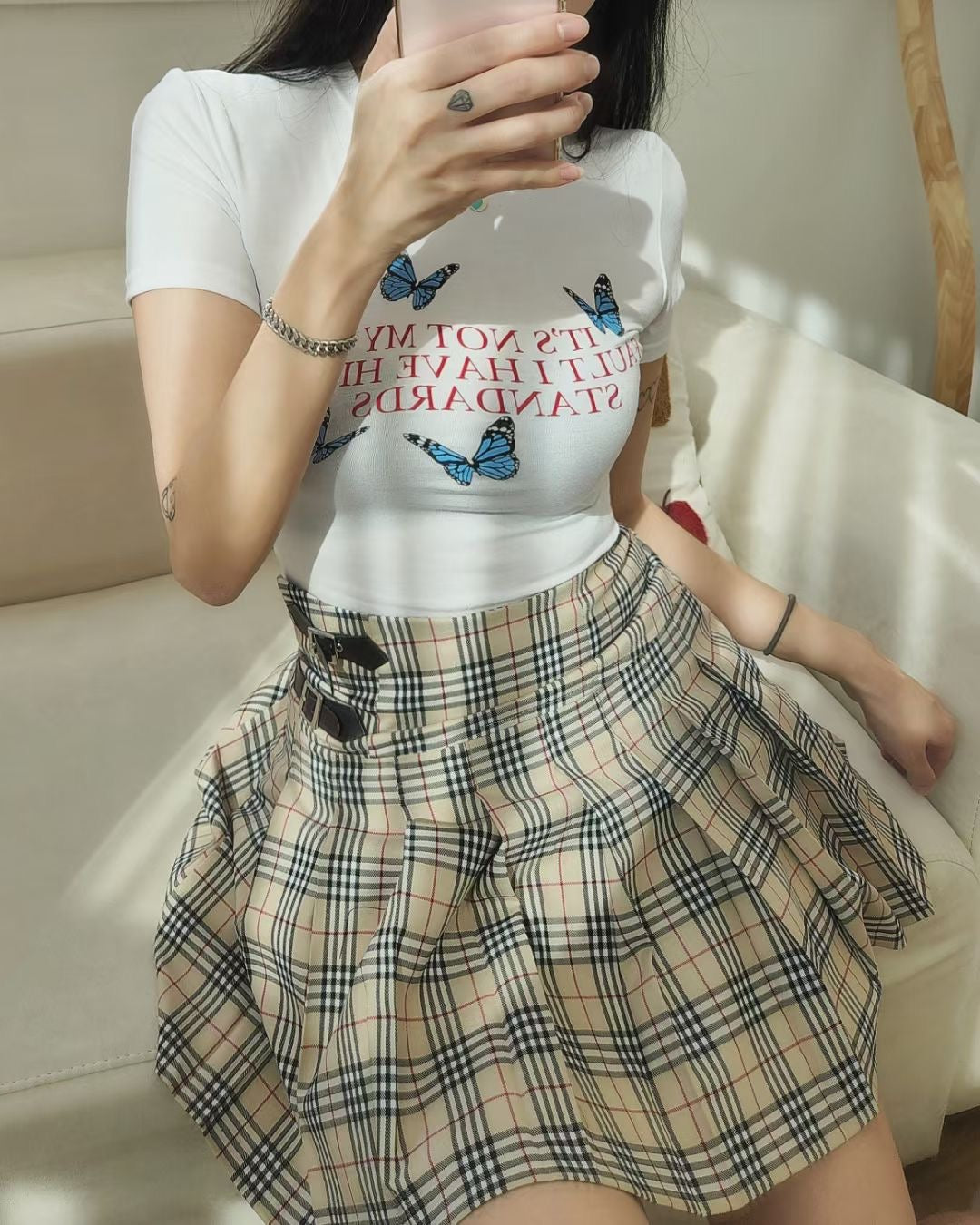 Butterfly Crop Tee