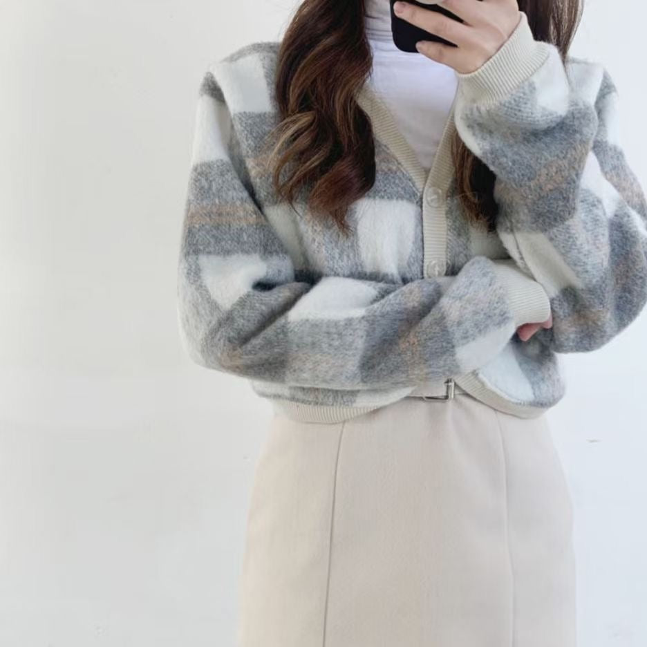 KR Checked Cardigans
