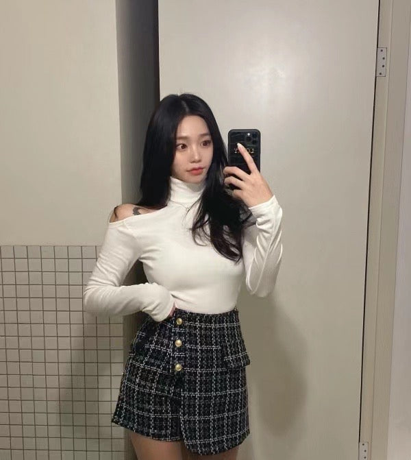 小性感單肩露膊Top