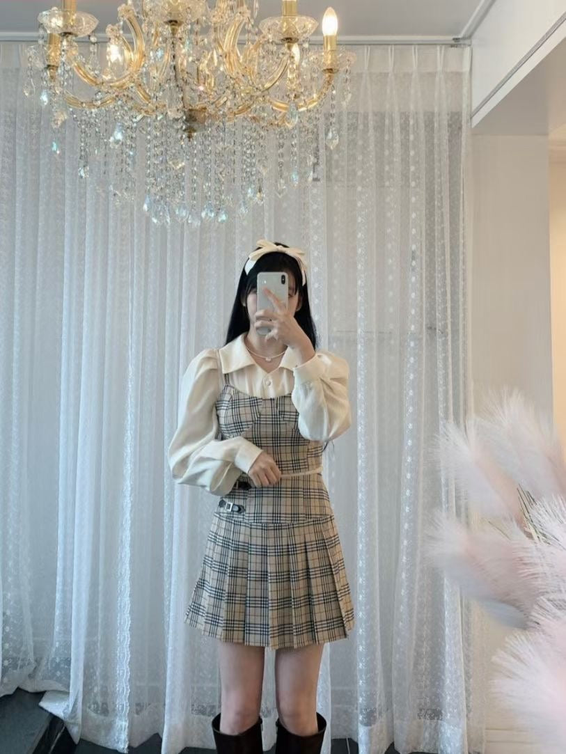 【女團即視感】吊帶格紋Top