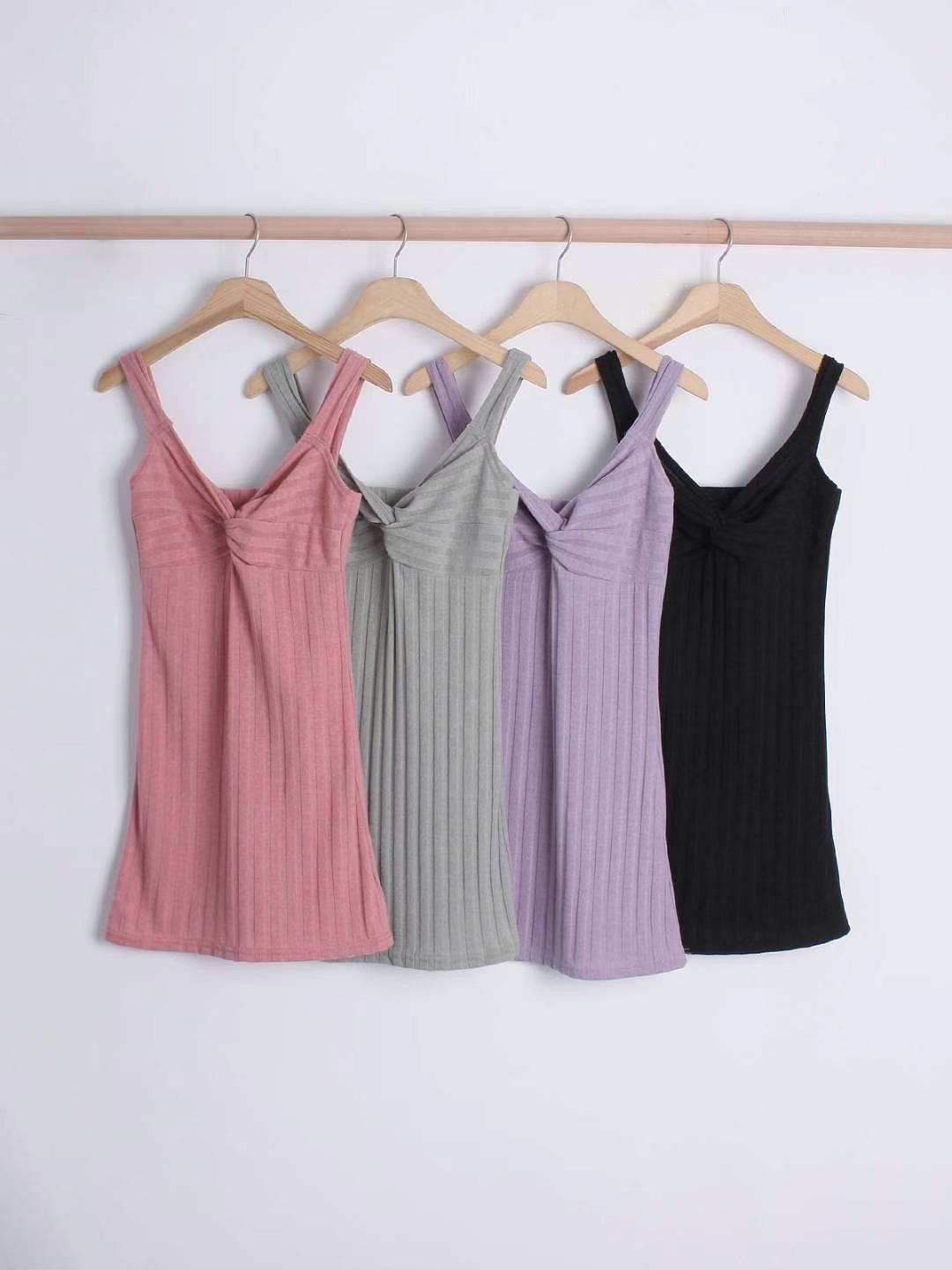 扭結蝴蝶結針織連身裙