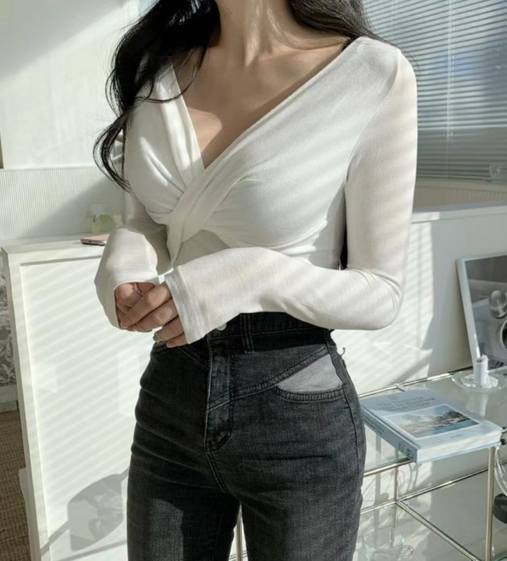 小性感扭結Cotton Top
