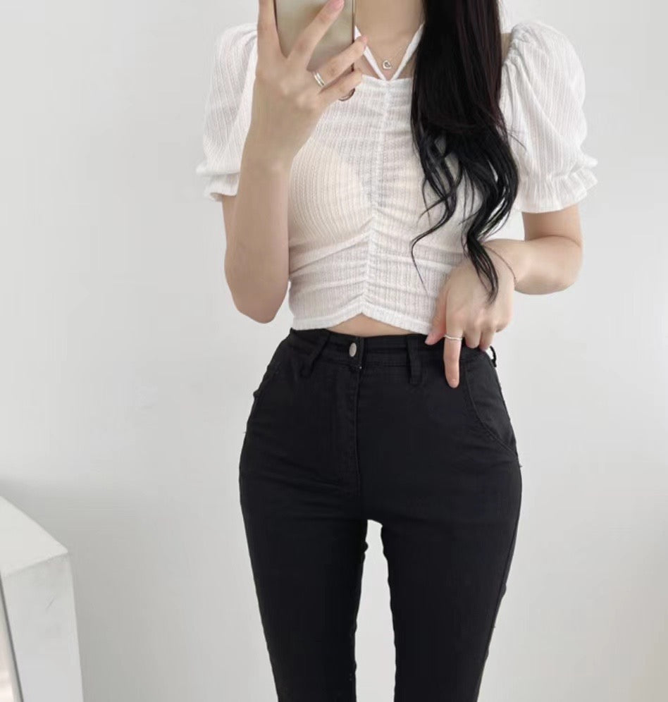 設計感魚骨辮Sexy Crop