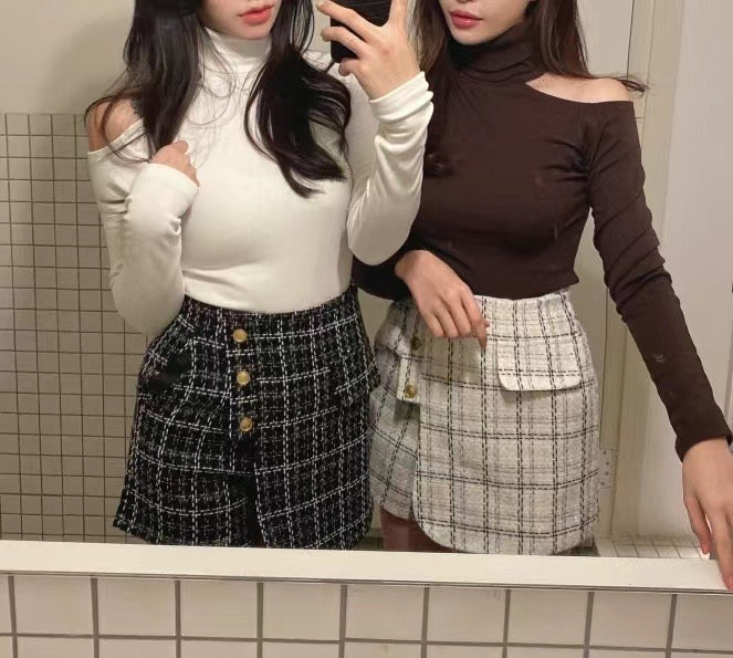 小性感單肩露膊Top