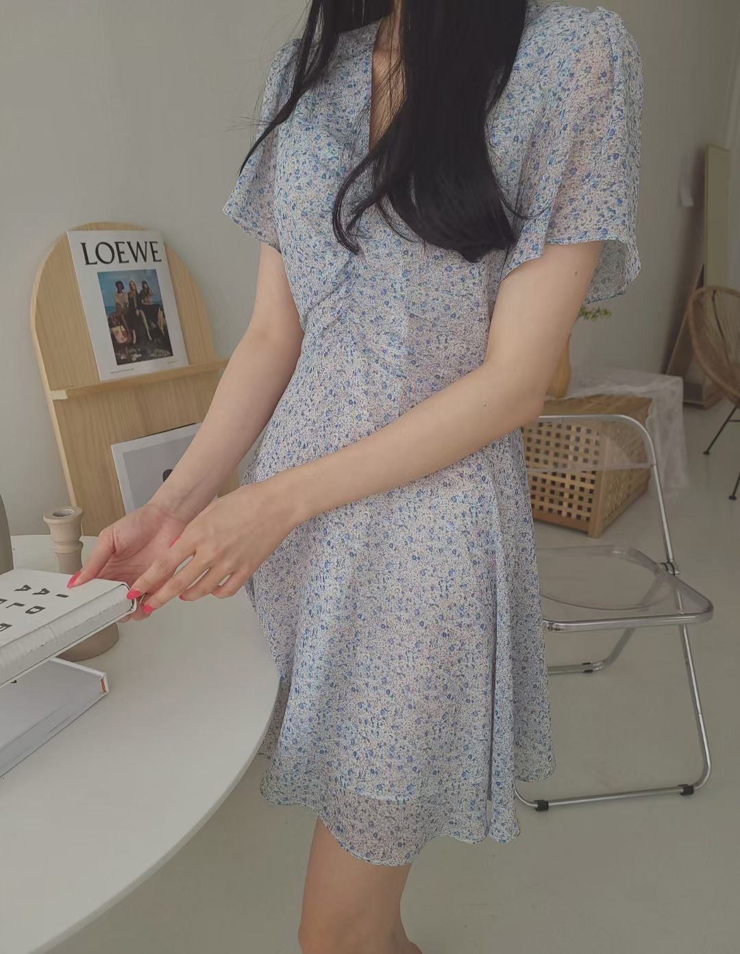 Moon Night Floral Dress