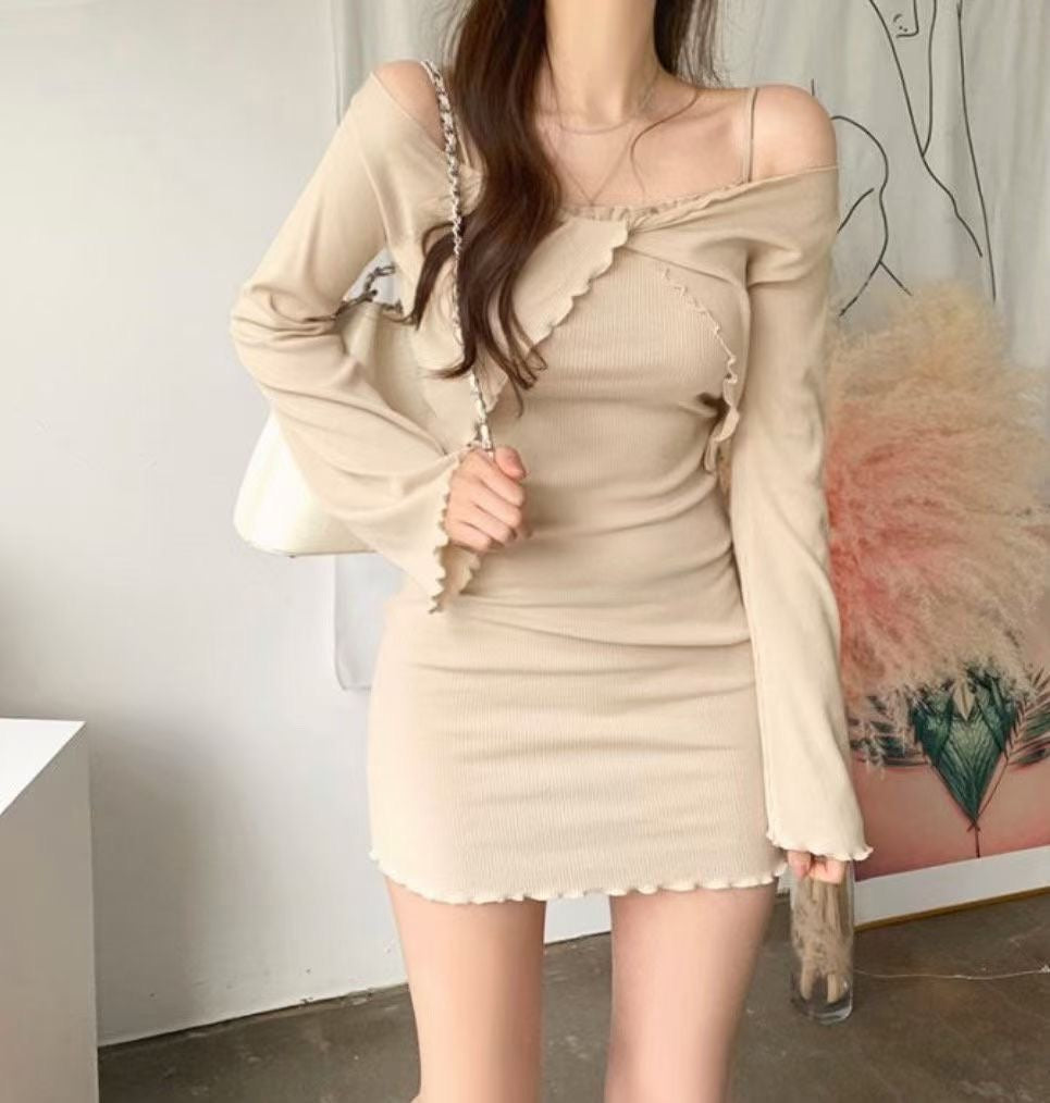 小性感吊帶連身裙Set
