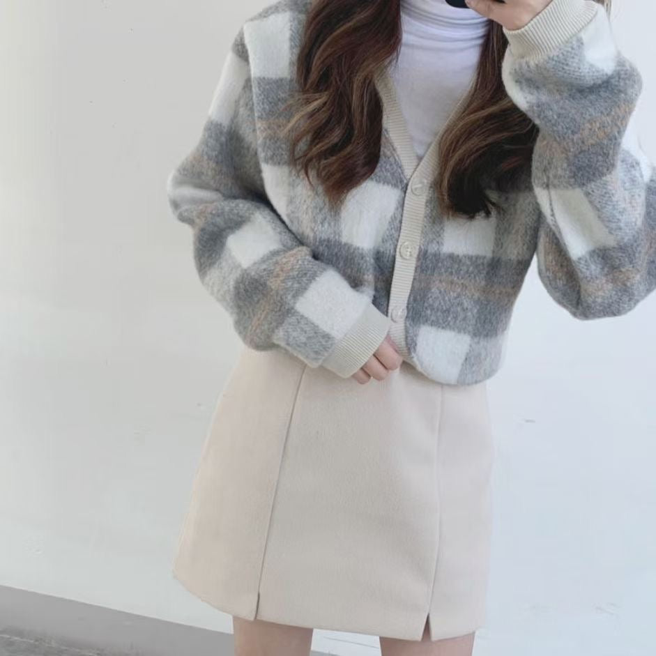KR Checked Cardigans