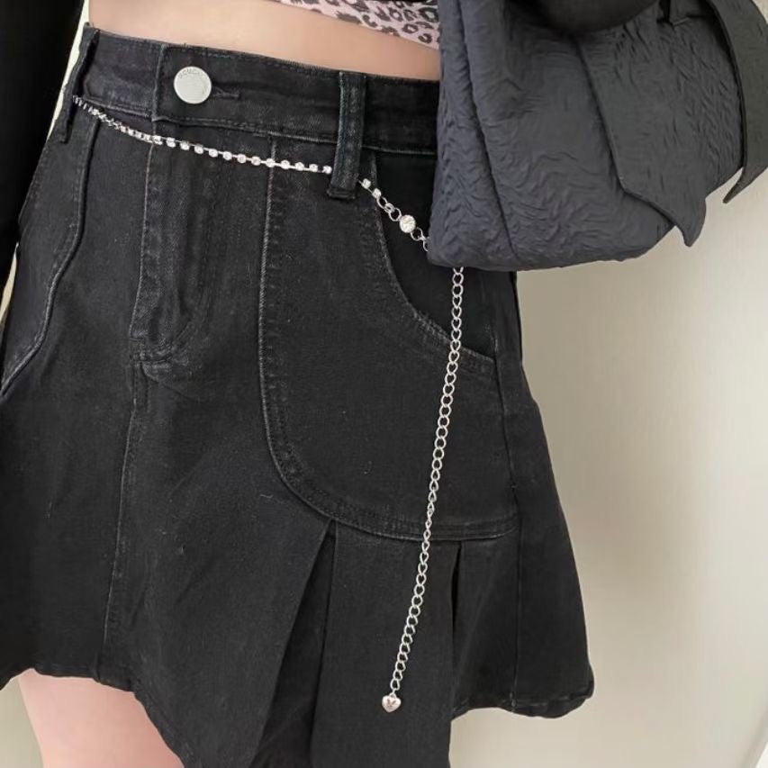 See You Tomorrow Denim Skirt
