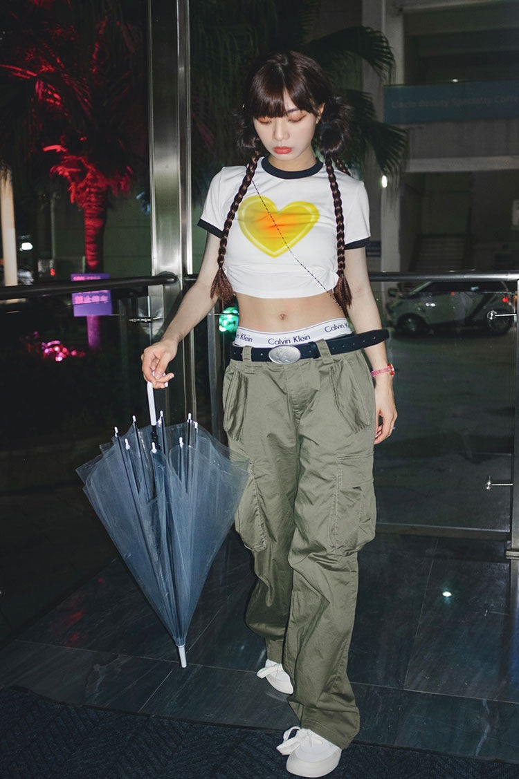 Hearttt Crop Tee