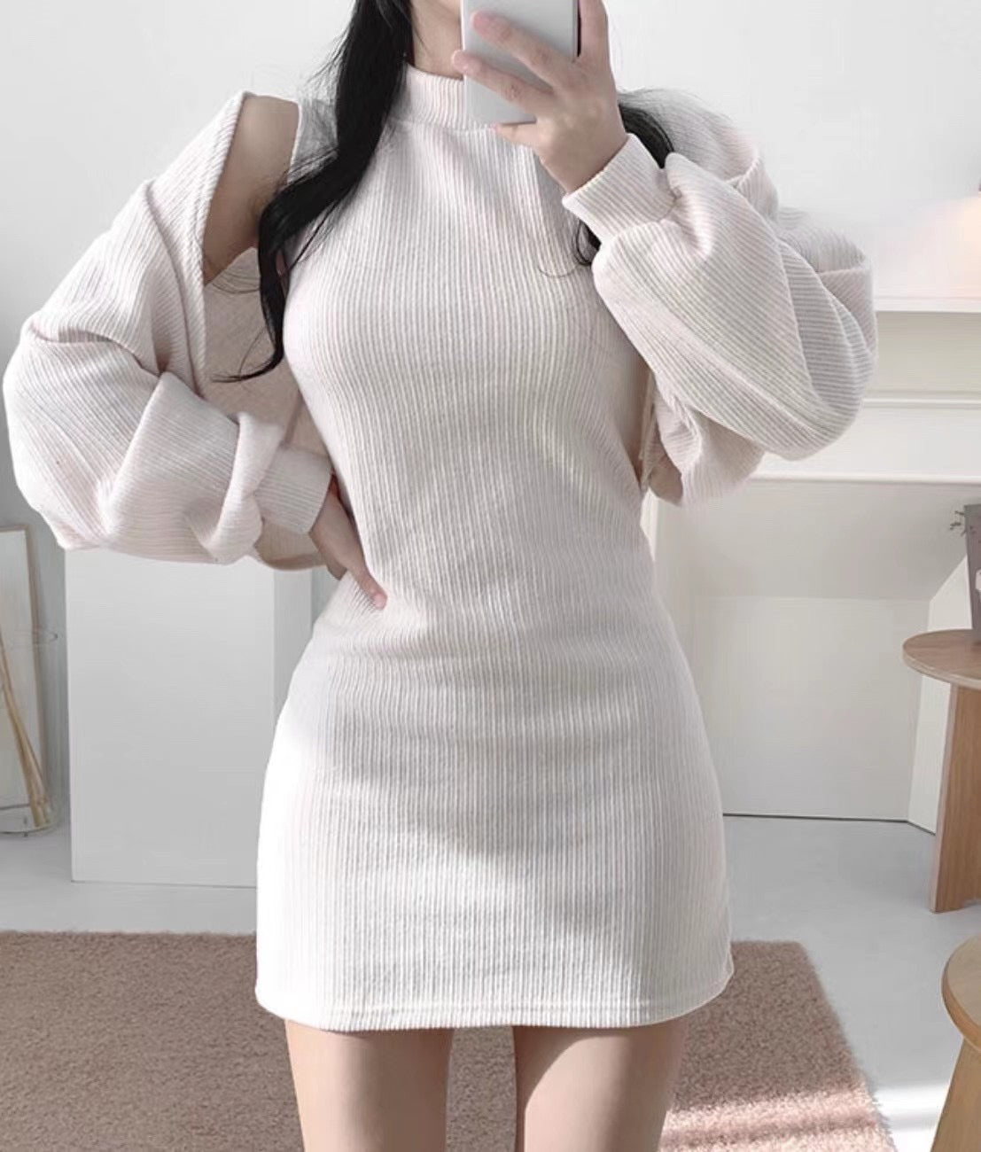 蝙蝠袖外套+背心Ops Set