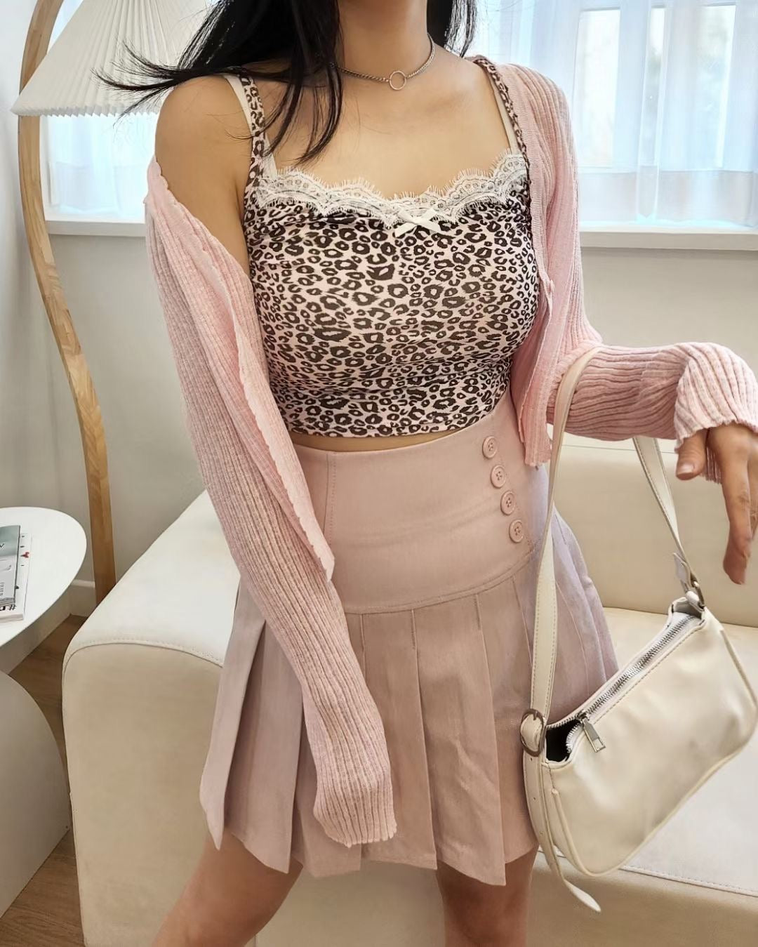 See Through Crop Knit Cardigans