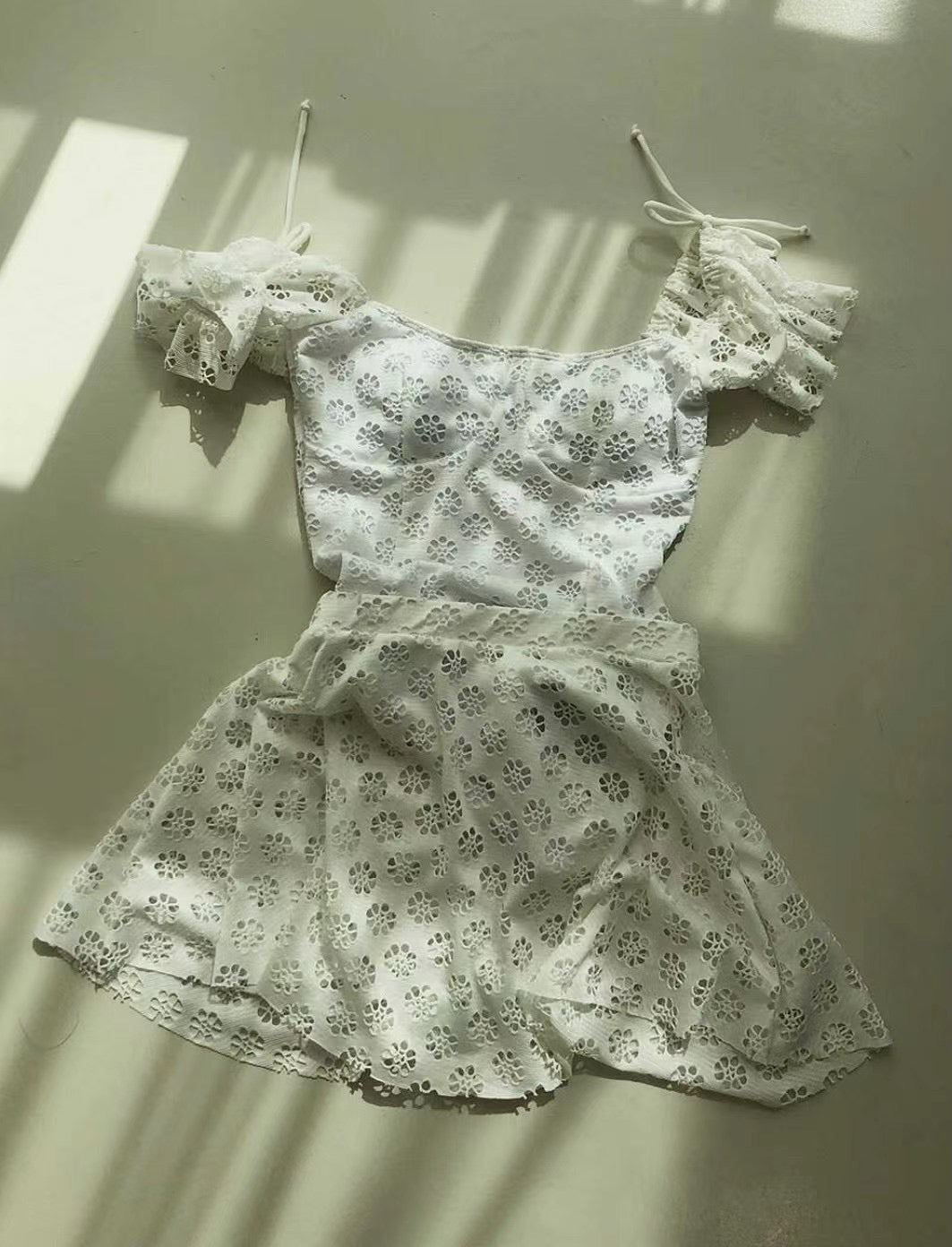韓系鏤空小碎花Swimsuit