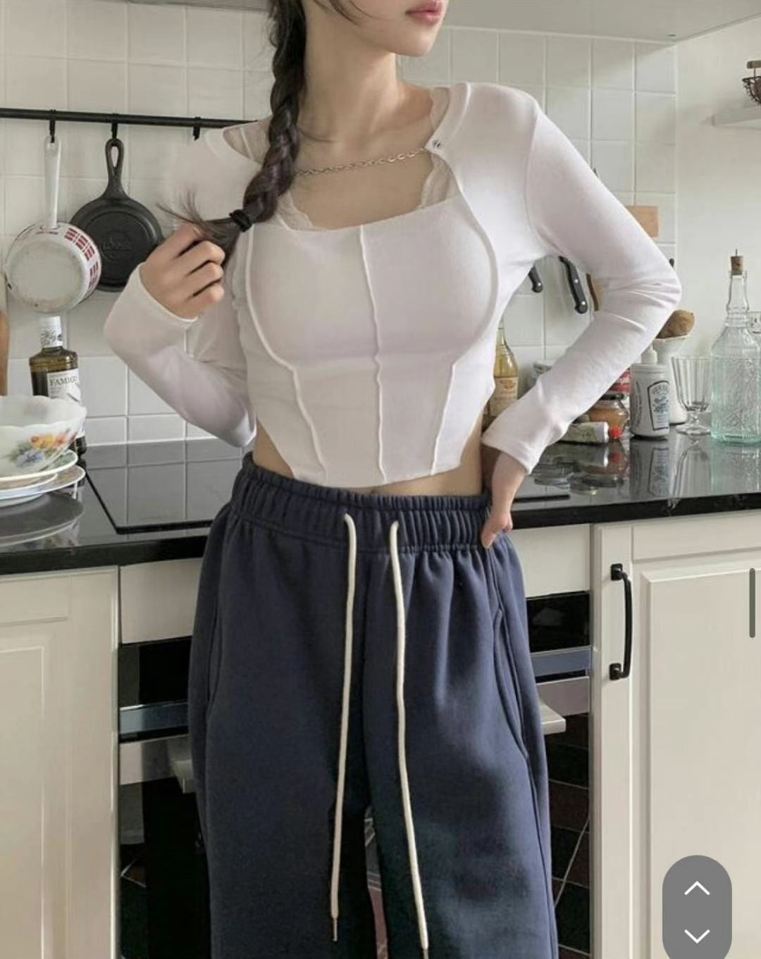 小性感掛鏈貼身Crop Top