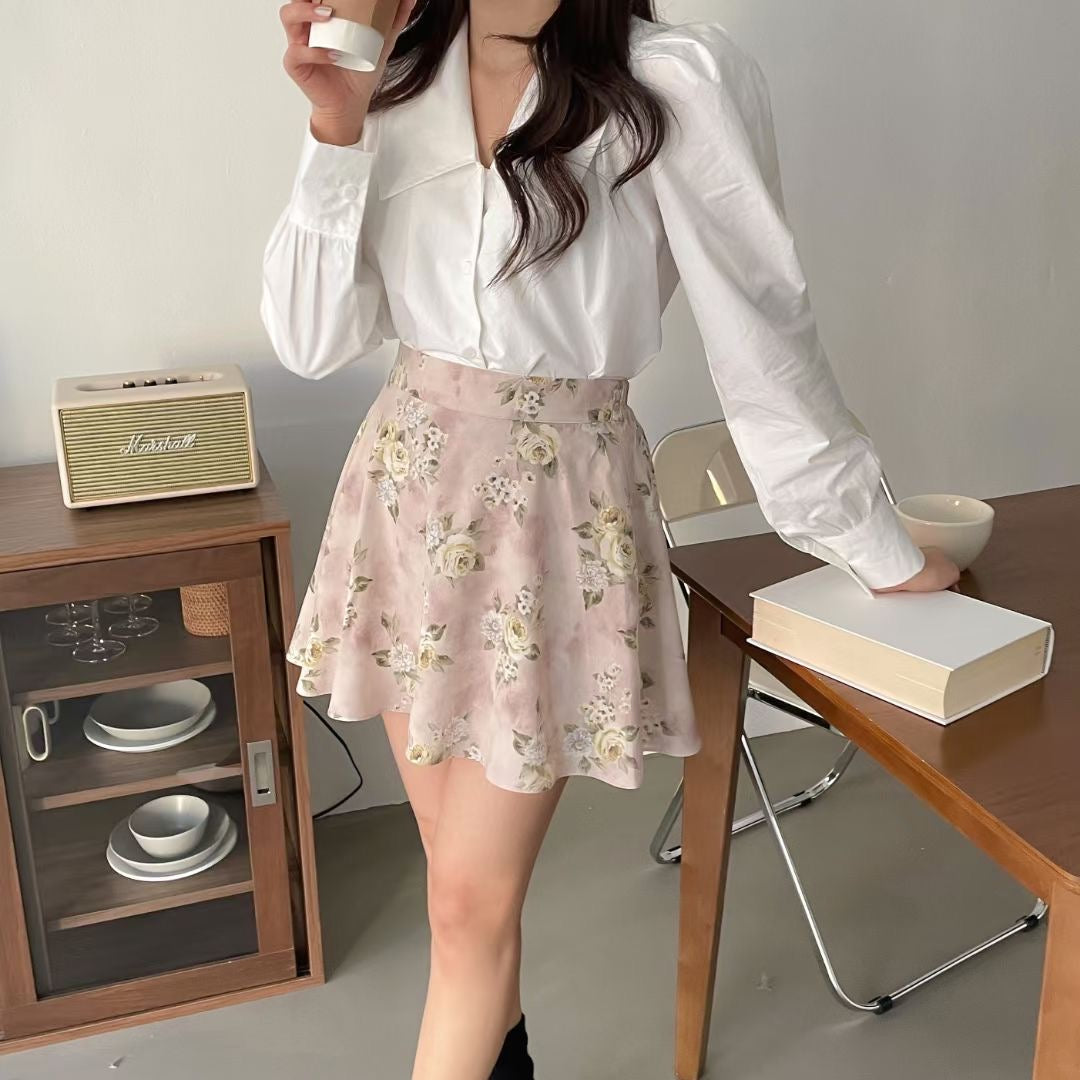 氣質玫瑰碎花裙