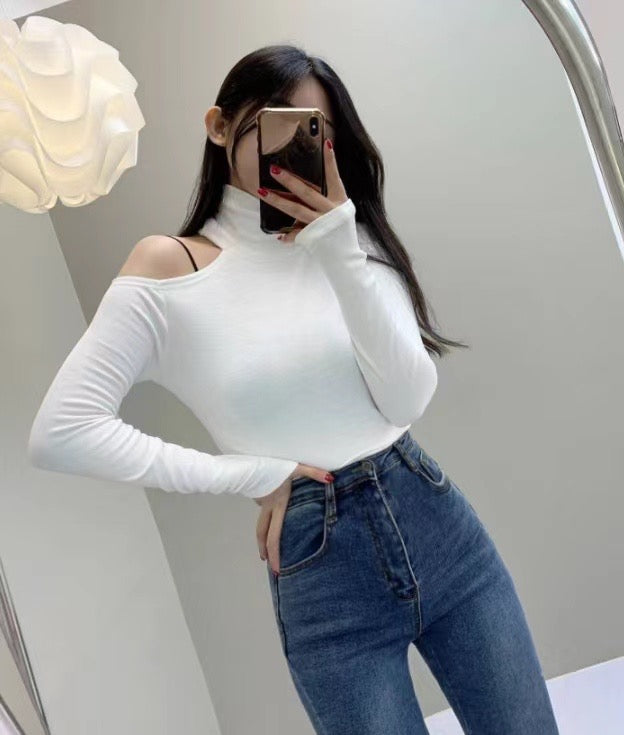 小性感單肩露膊Top