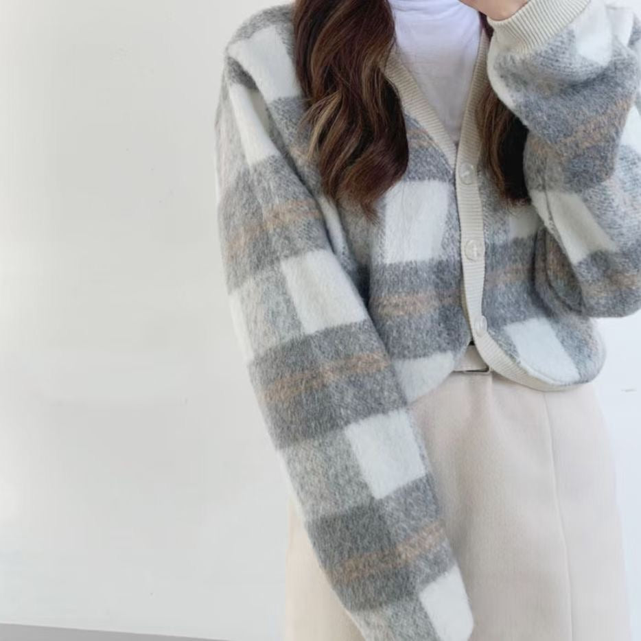 KR Checked Cardigans