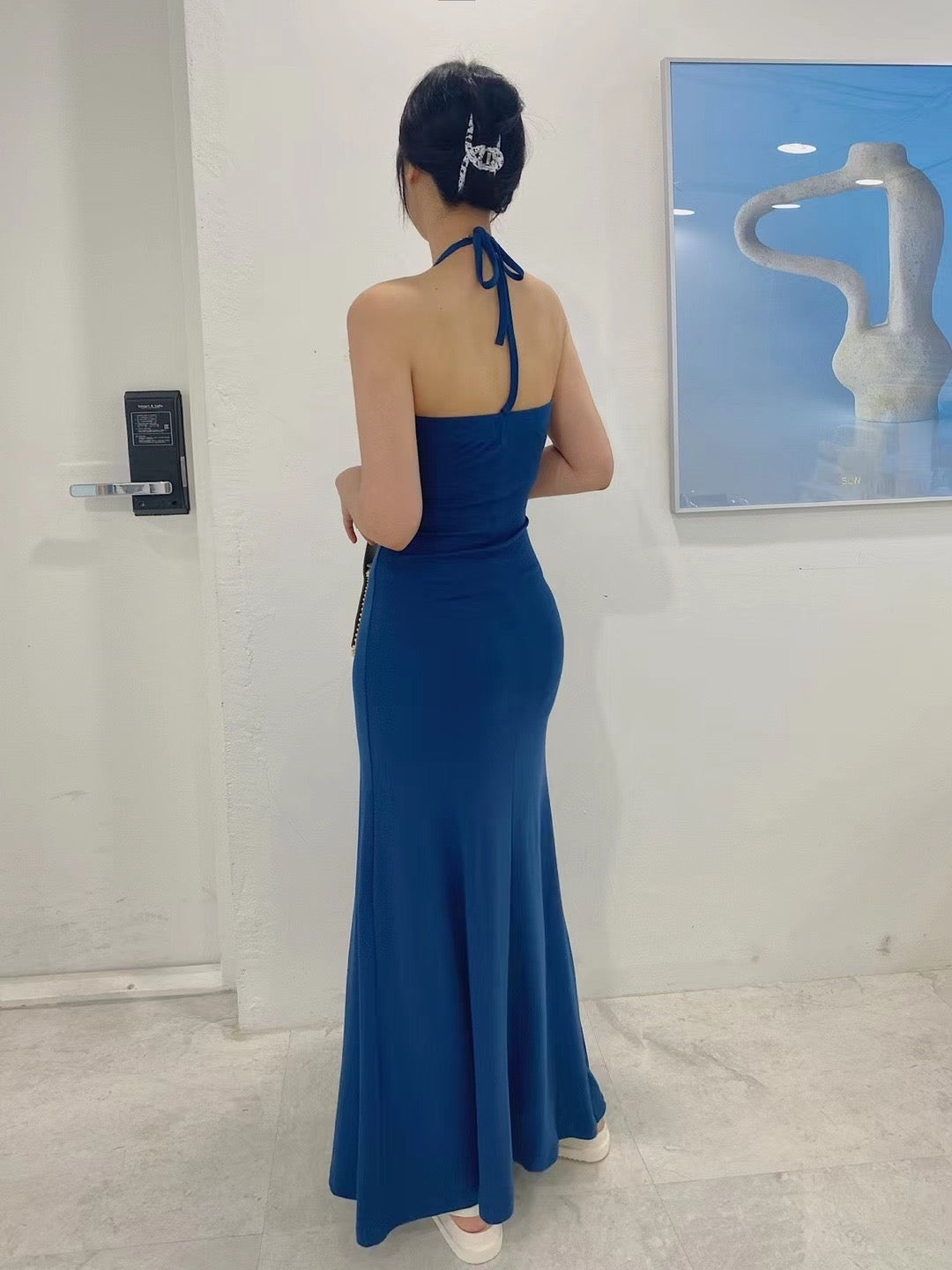 低胸U領綁帶掛脖Ops