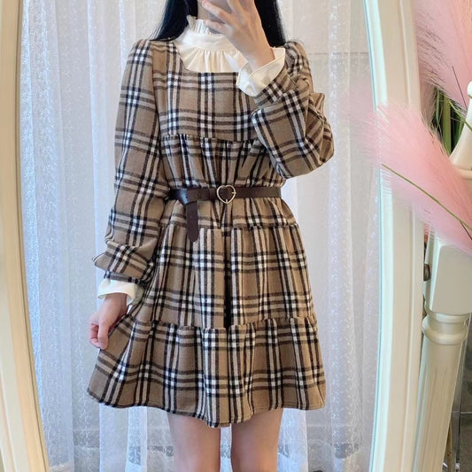 Vintage方領格紋Ops