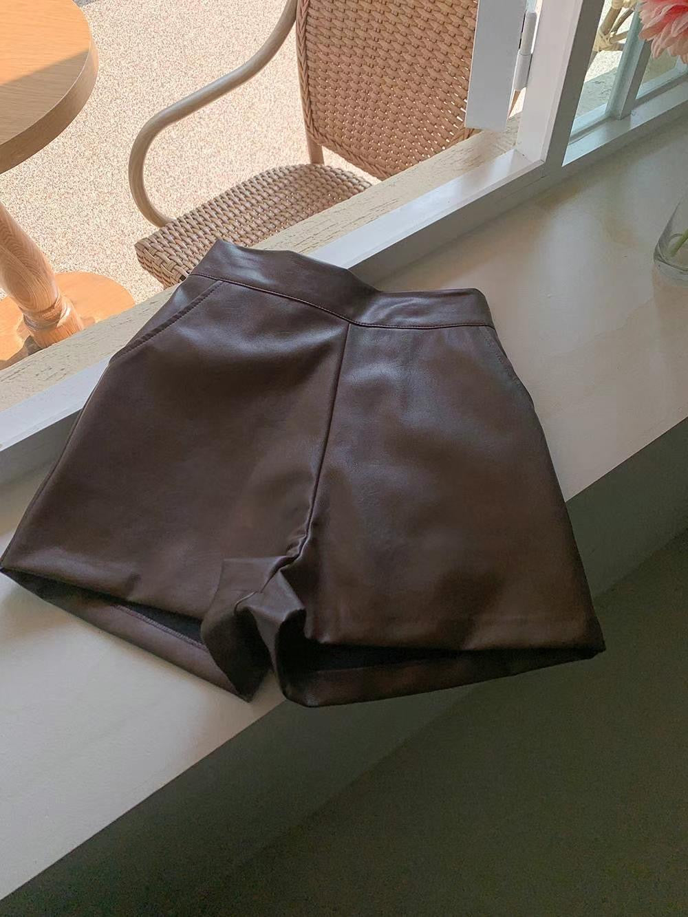 High Waist Leather Pants