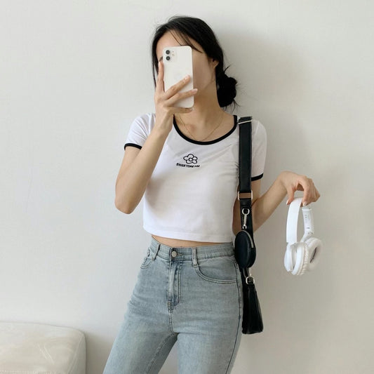 Sweet Dream Flower Crop Tee