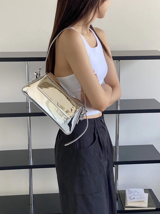 Silver In Lighting Shoulder Bag