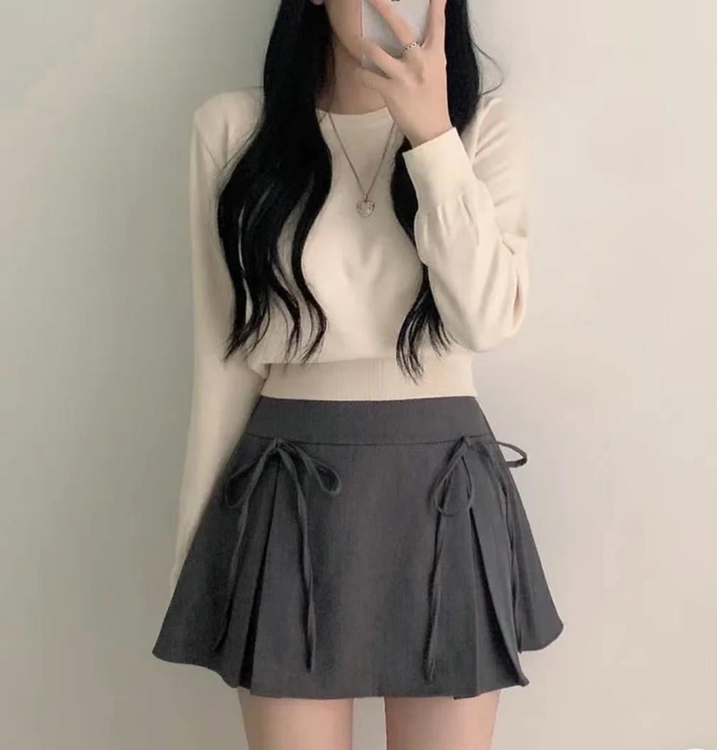 Double Tint Ribbon Skirt