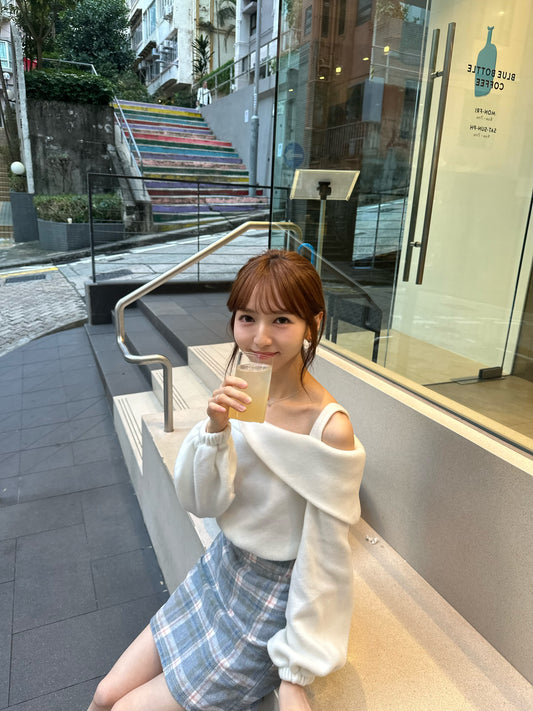 軟綿綿吊帶一字膊Top