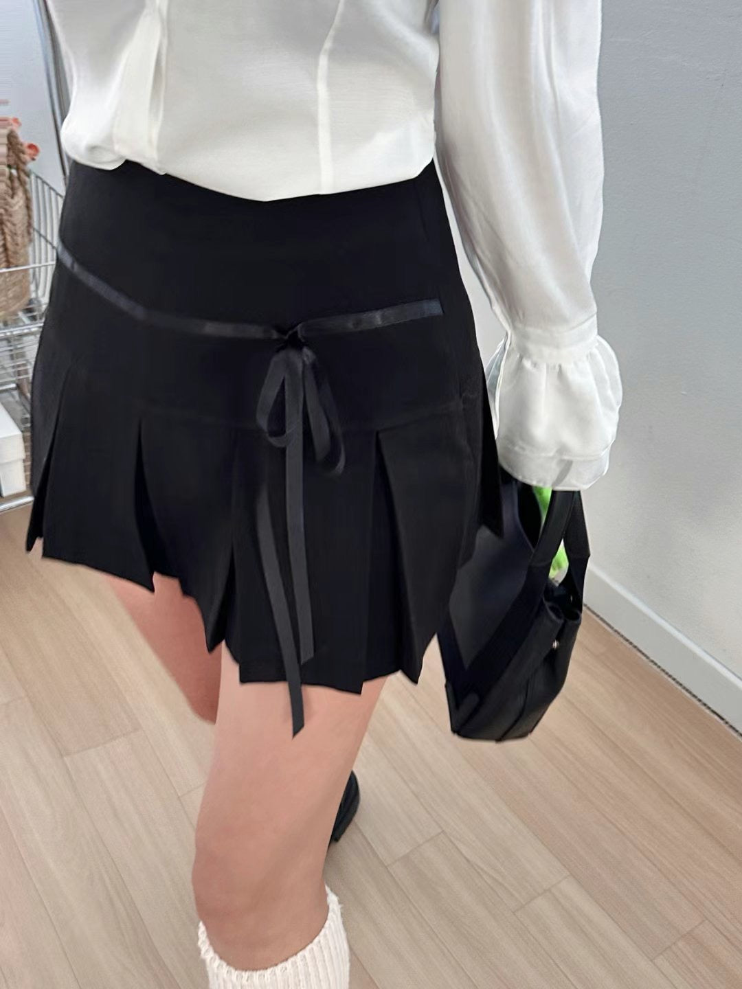 Ribbon Pleats Skirt