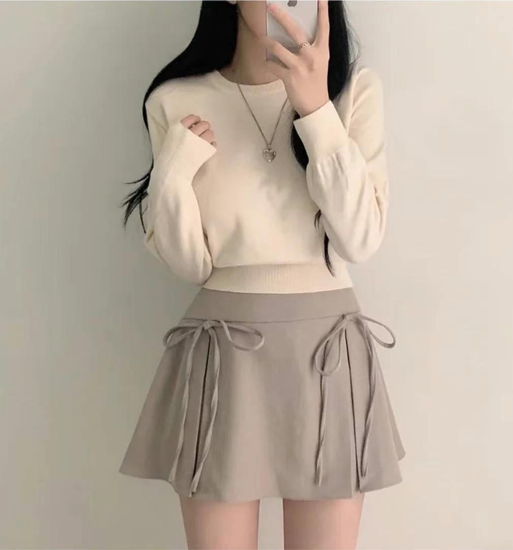 Double Tint Ribbon Skirt